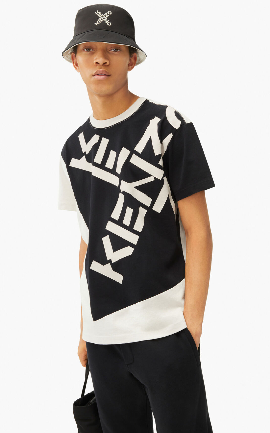 Kenzo Sport Big X Camisetas Hombre Negras | 2614907-QX